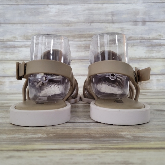 Melissa Boemia Strappy Water Resistant Slingback Sandals Women's Size 9 Taupe - Picture 8 of 10
